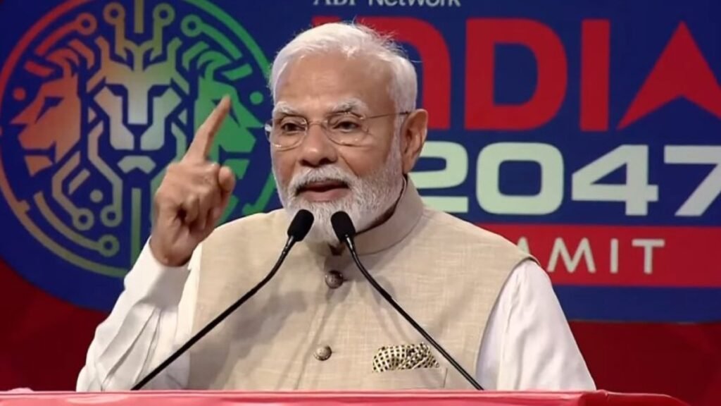 ‘भारत-के-हक-का-पानी-भारत-के-ही-काम-आएगा’,-पाकिस्तान-से-पानी-पर-तनाव-के-बीच-abp-समिट-में-बोले-pm-मोदी